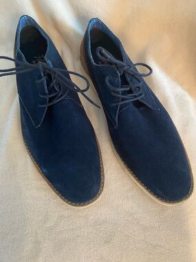 Original Penguin Navy Suede Oxfords